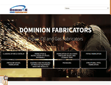 Tablet Screenshot of dominion-fab.com